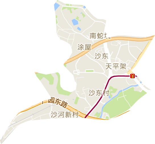 沙东街道电子地图