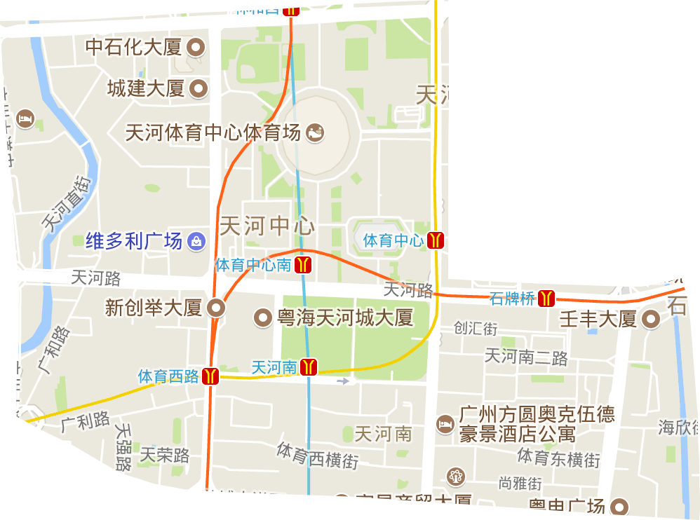 天河南街道电子地图