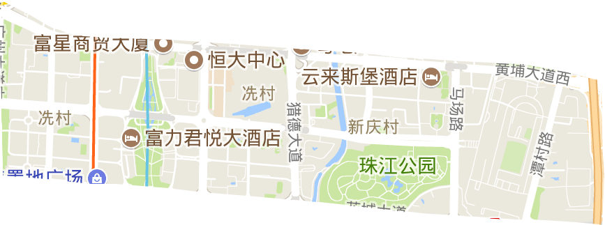 冼村街道电子地图