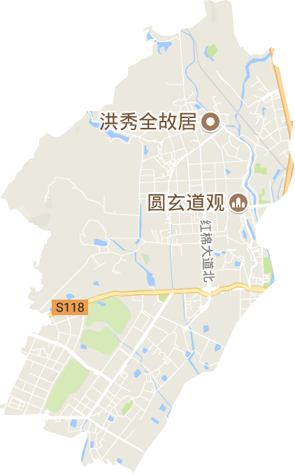 秀全街道电子地图