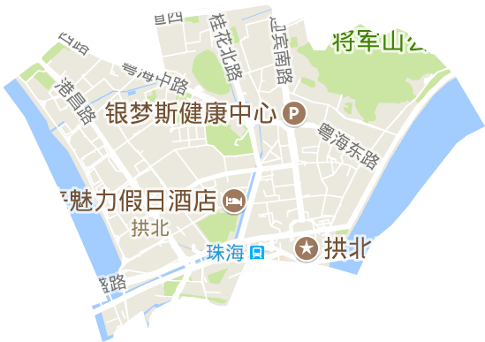 拱北街道电子地图