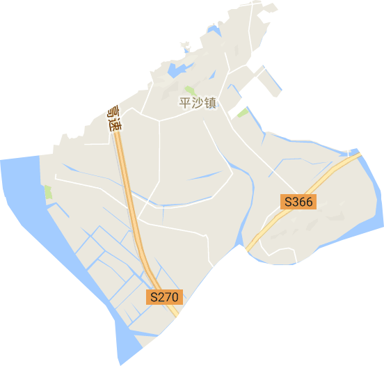 平沙镇电子地图