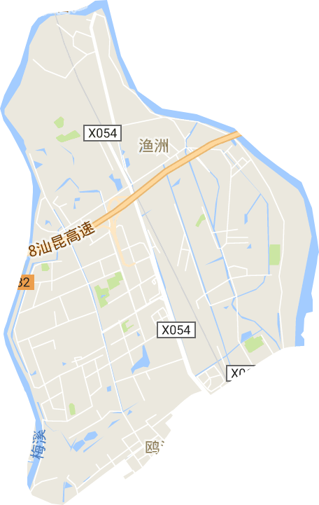 鸥汀街道电子地图