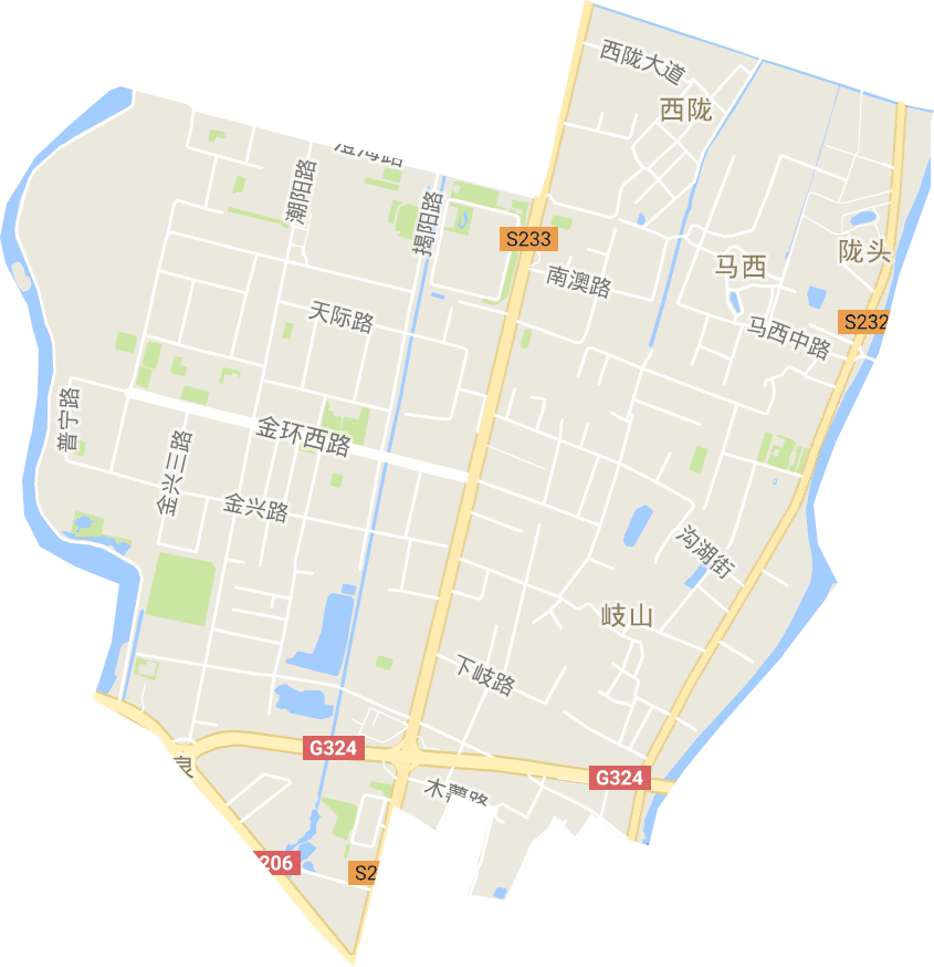 岐山街道电子地图