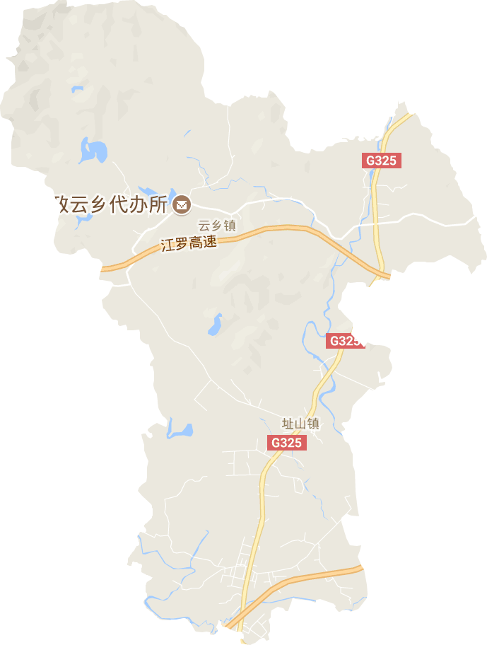 址山镇电子地图