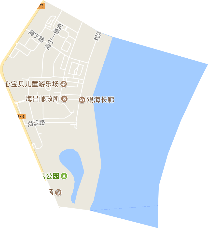 海滨街道电子地图