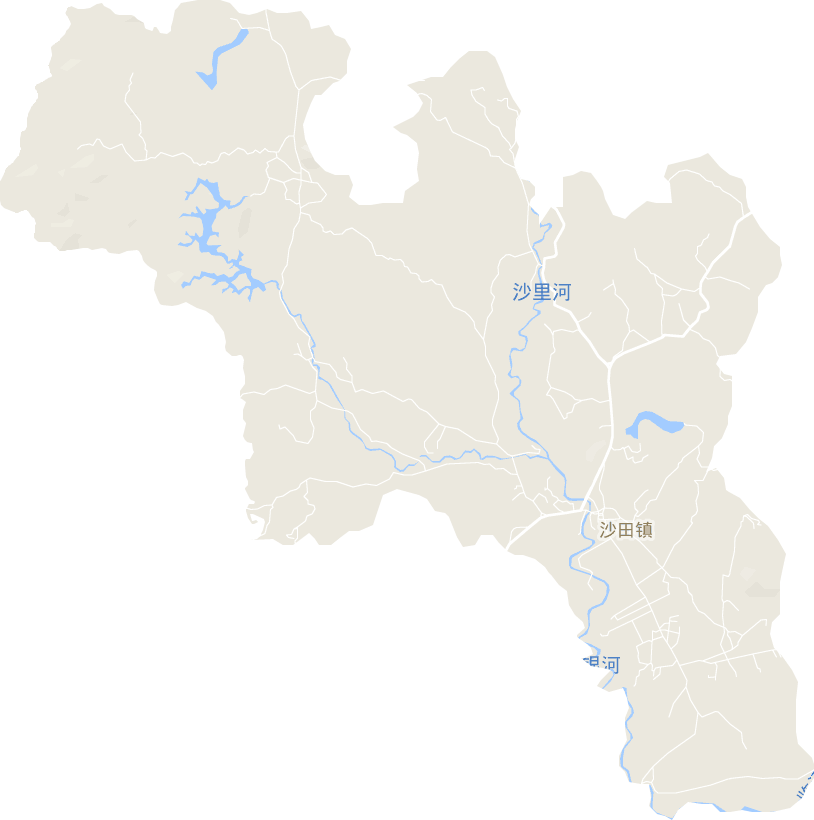 沙田镇电子地图