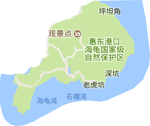 惠东县港口海龟湾自然保护区电子地图