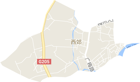 西郊街道电子地图