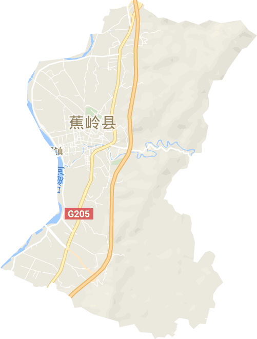 蕉城镇电子地图