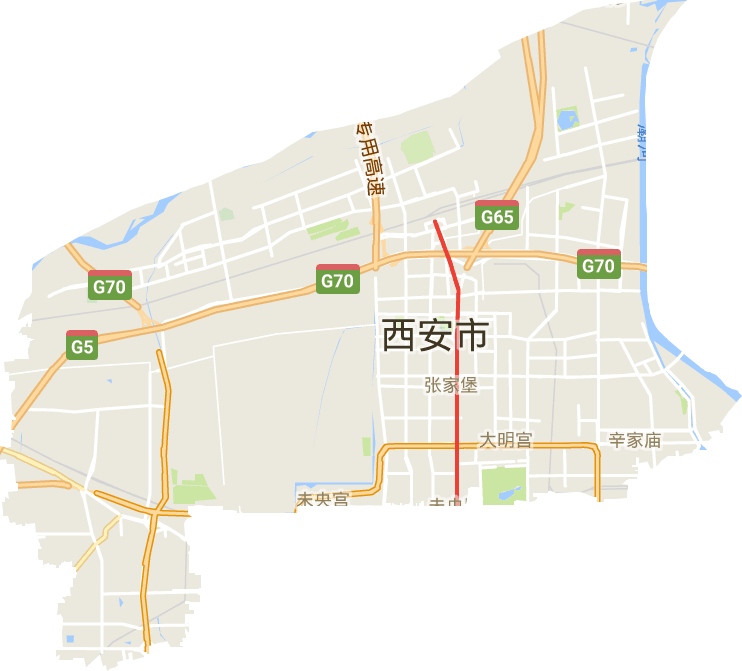 陕西省西安市未央区电子地图高清版大图