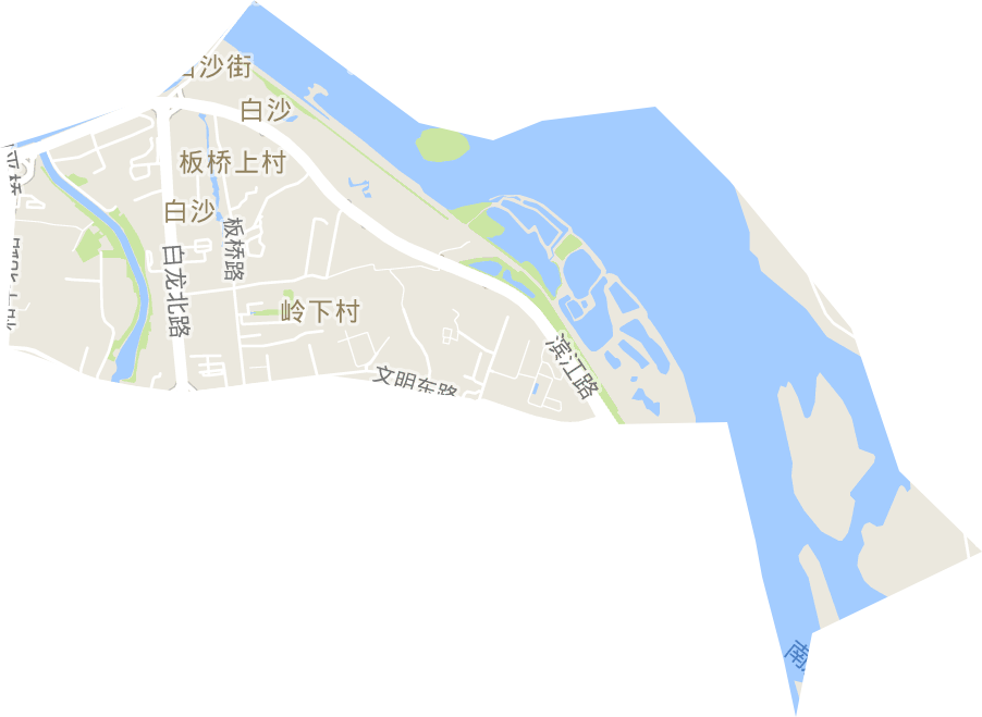 白沙街道电子地图