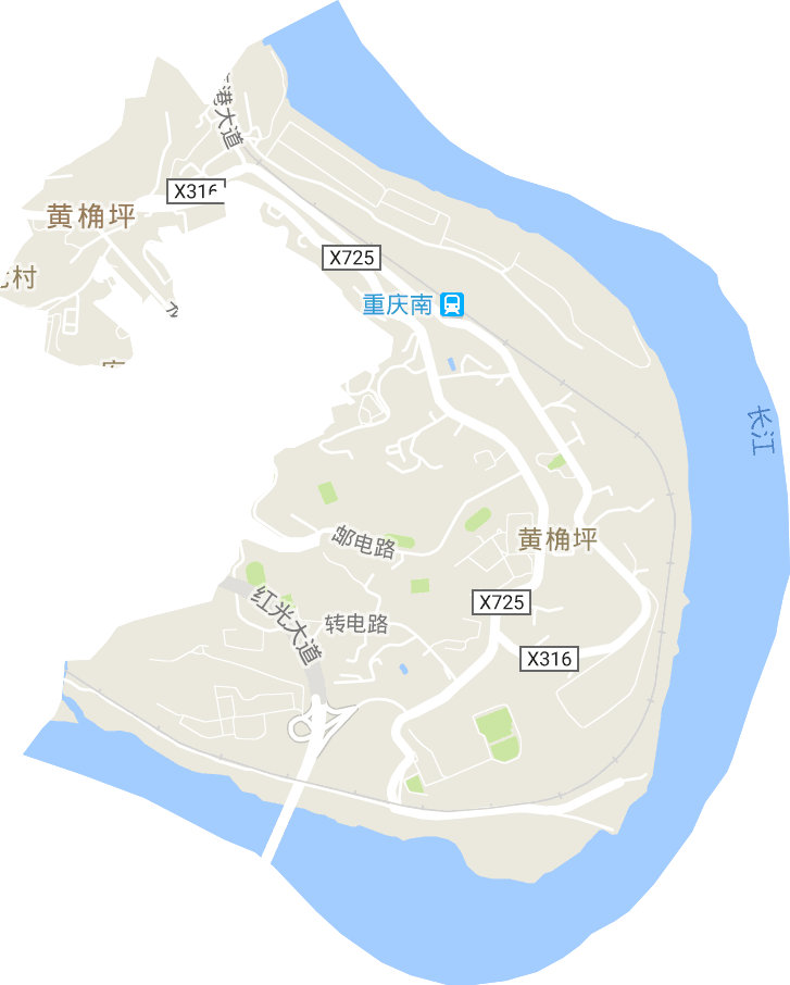 黄桷坪街道电子地图