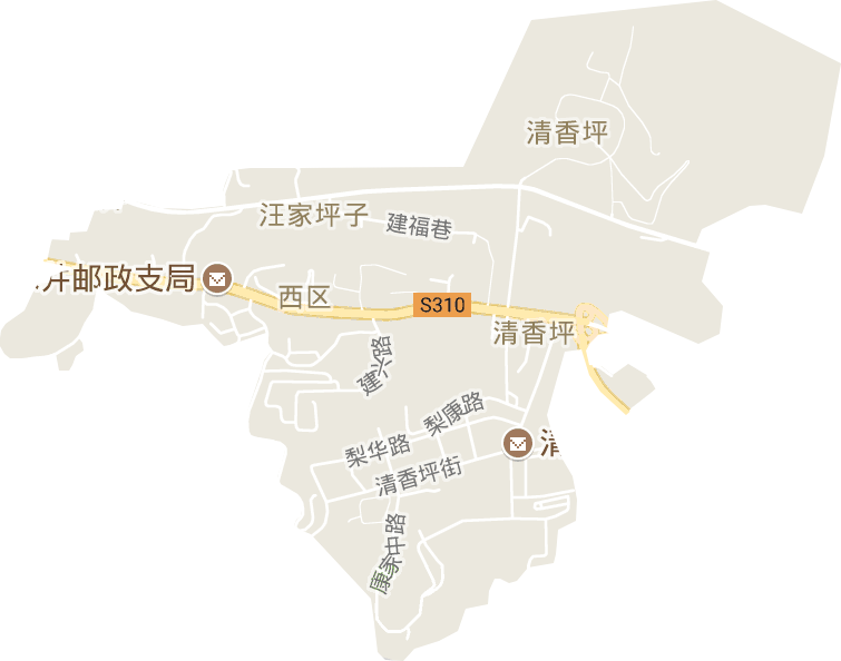 清香坪街道电子地图