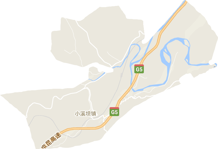 小溪坝镇电子地图