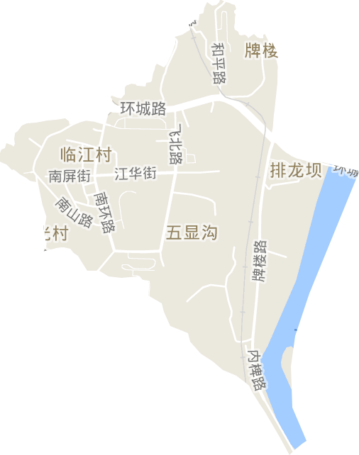 牌楼街道电子地图