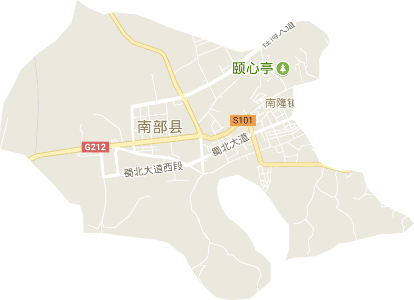 蜀北街道电子地图