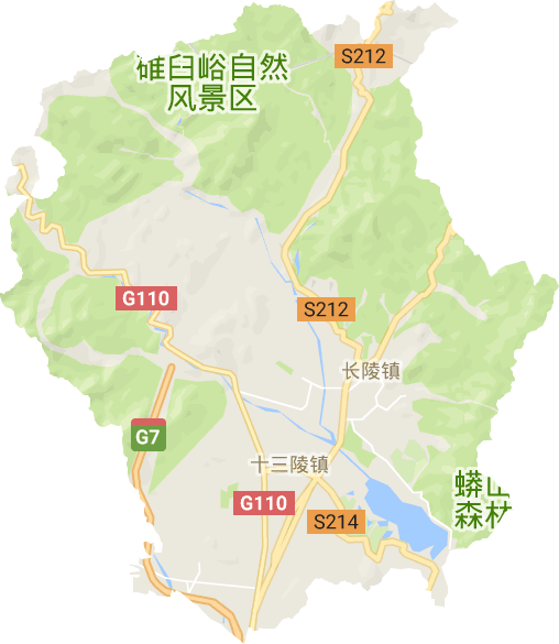 十三陵镇电子地图高清版大图