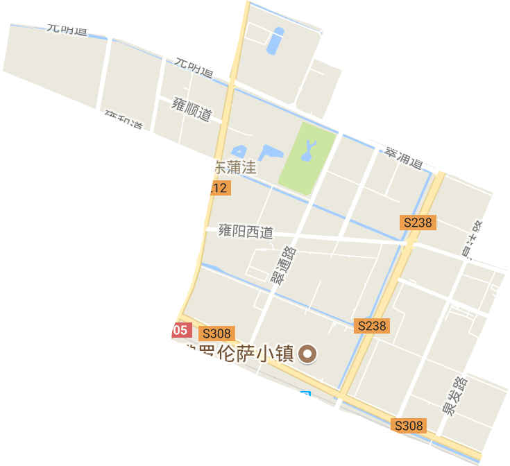 东蒲洼街道电子地图