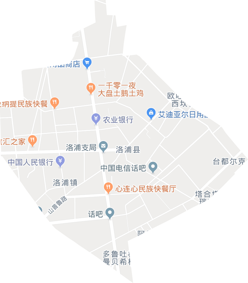 城区街道电子地图