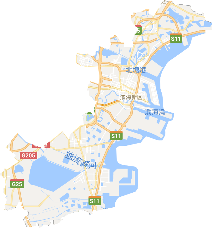 滨海新区电子地图高清版大图