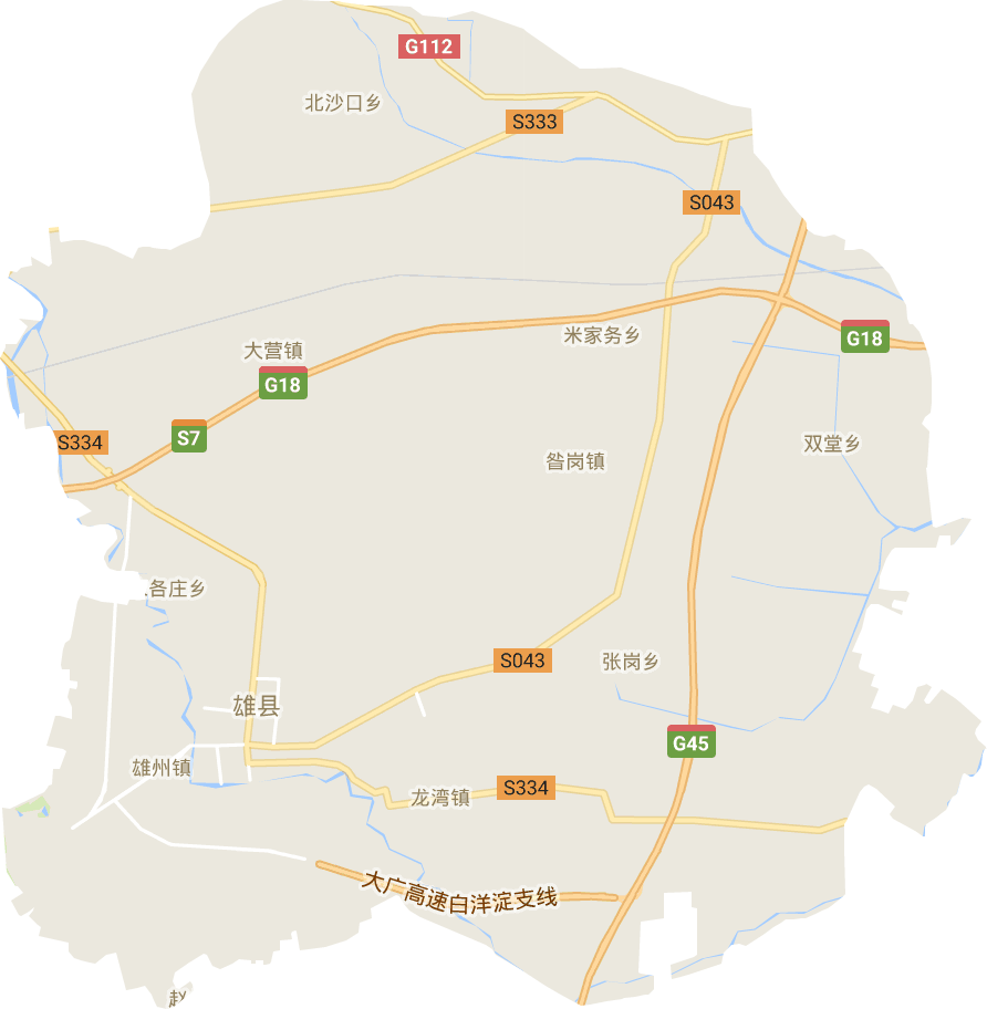 雄县高清电子地图,雄县高清谷歌电子地图