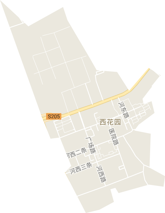 西花园街道电子地图