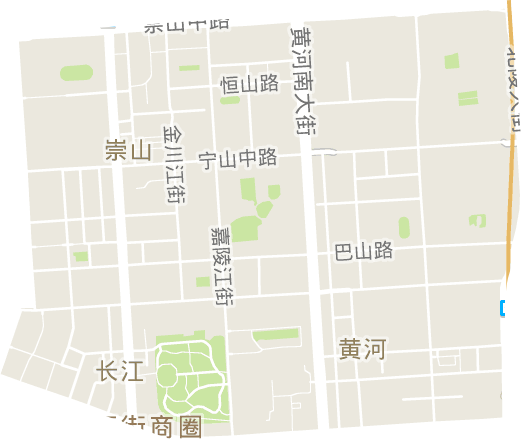 黄河街道电子地图