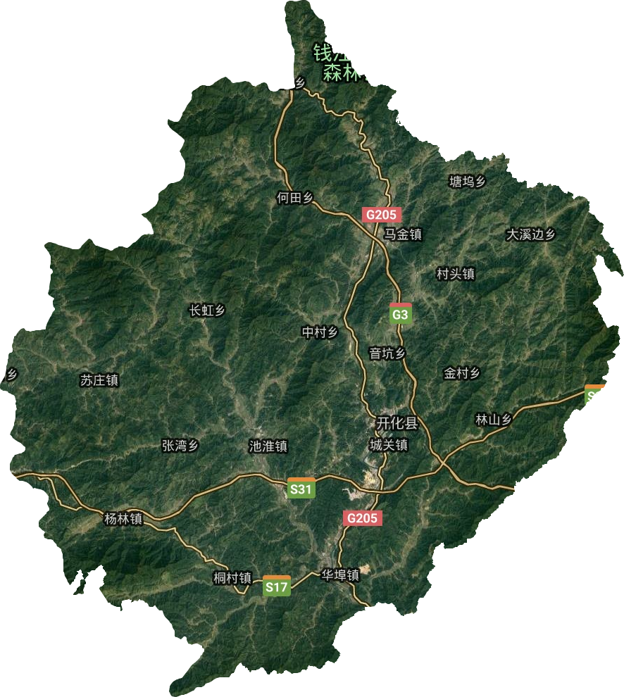 开化县高清卫星地图,开化县高清谷歌卫星地图