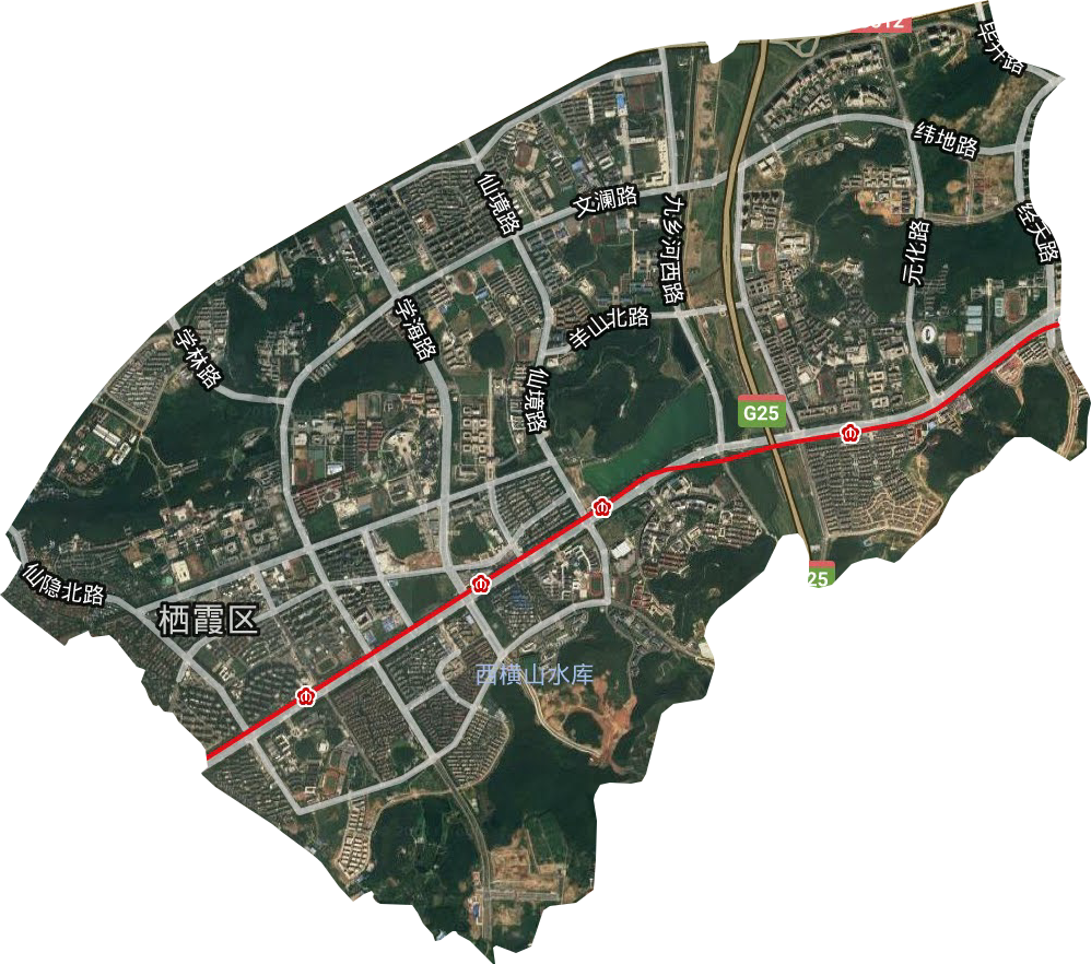仙林街道卫星图