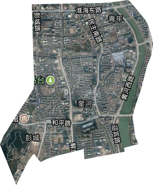 彭城街道卫星图
