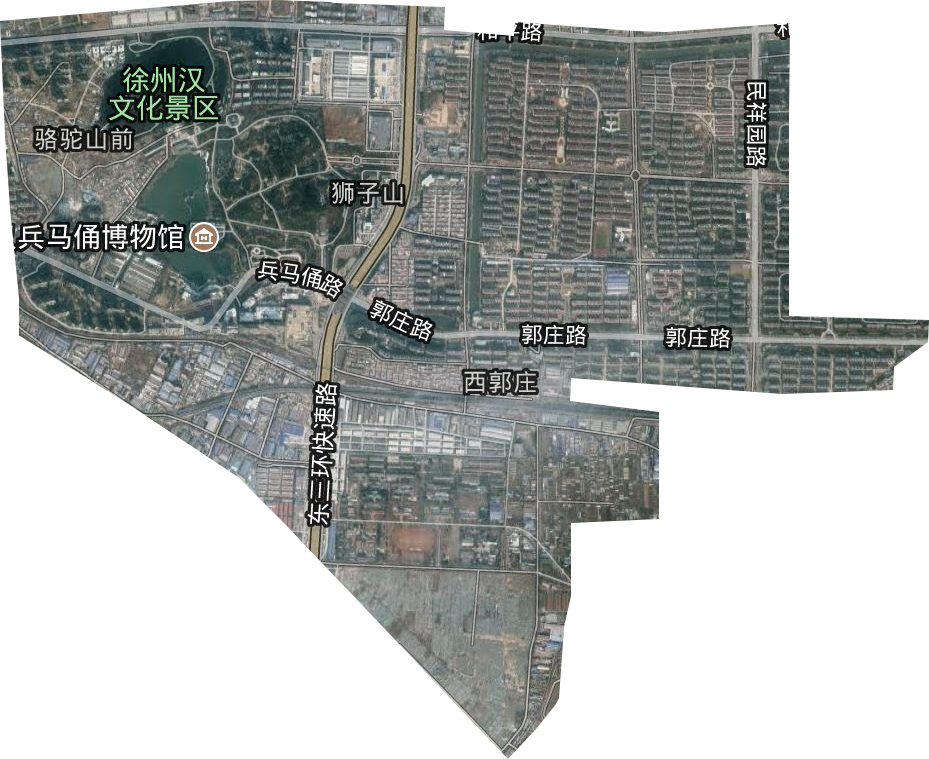 骆驼山街道卫星图