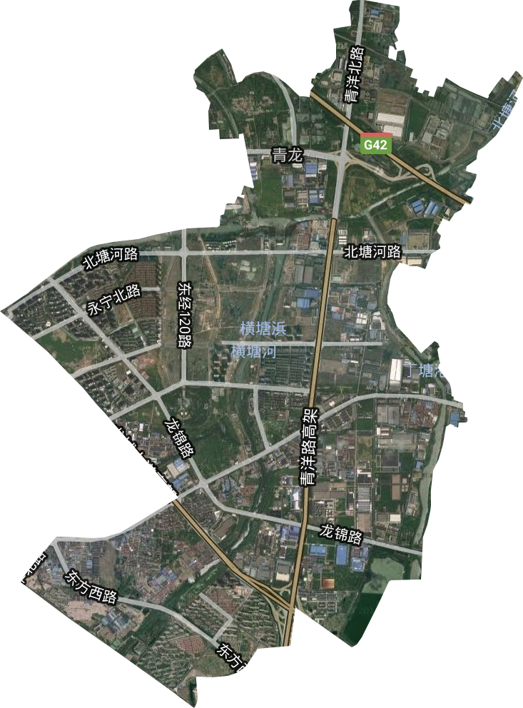 青龙街道卫星图