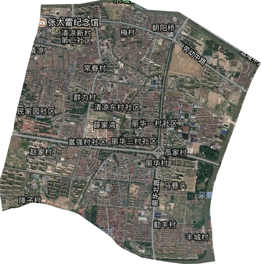 茶山街道卫星图