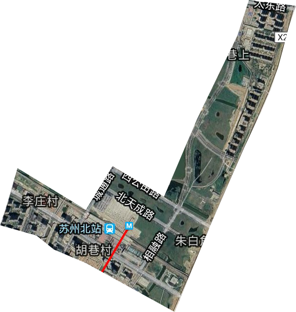 苏州高铁新城卫星图