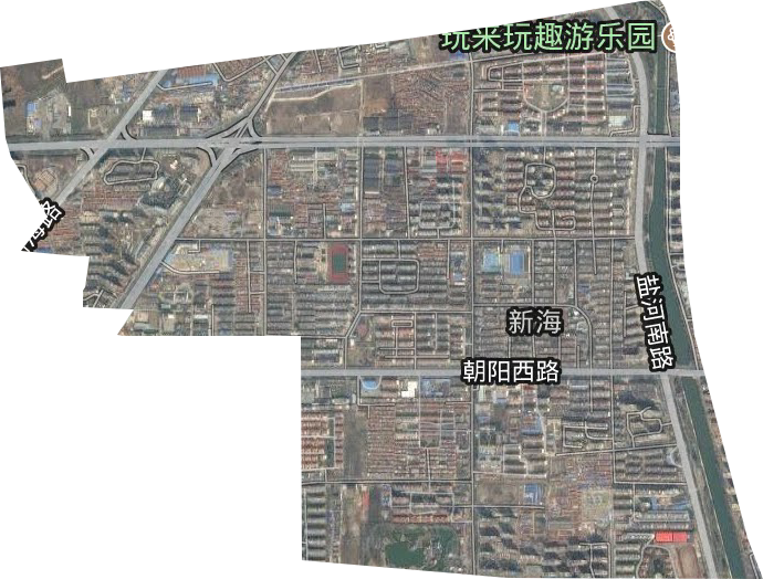 新海街道卫星图