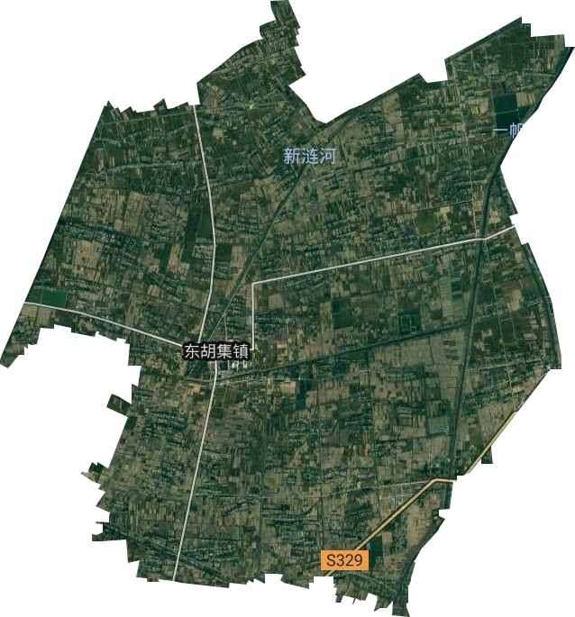 东胡集镇卫星图
