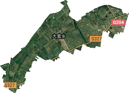 滨海县现代农业产业园区卫星图