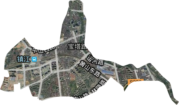 宝塔路街道卫星图