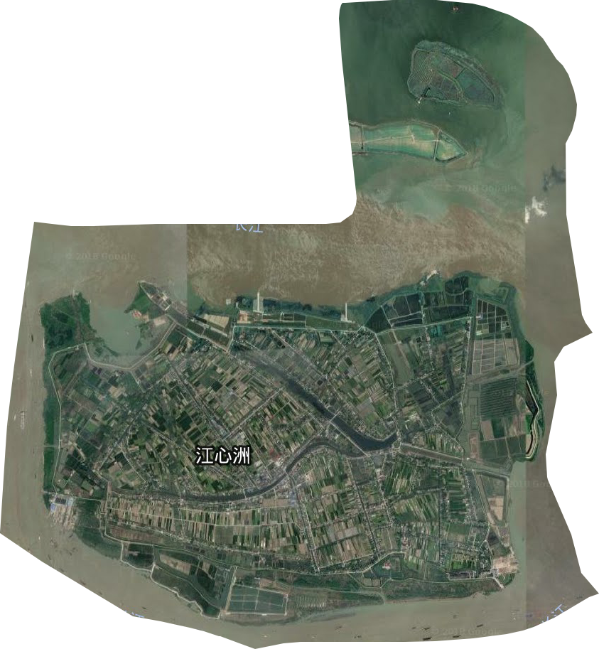 江心洲生态农业园区卫星图