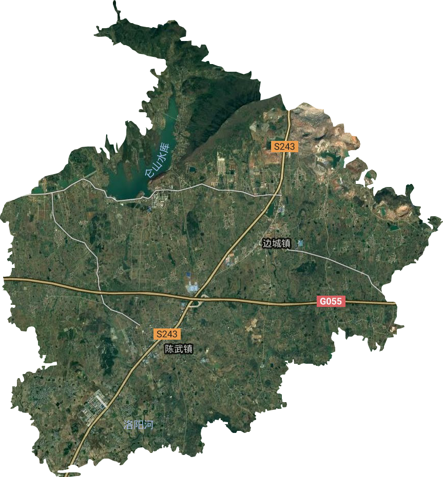 边城镇卫星图