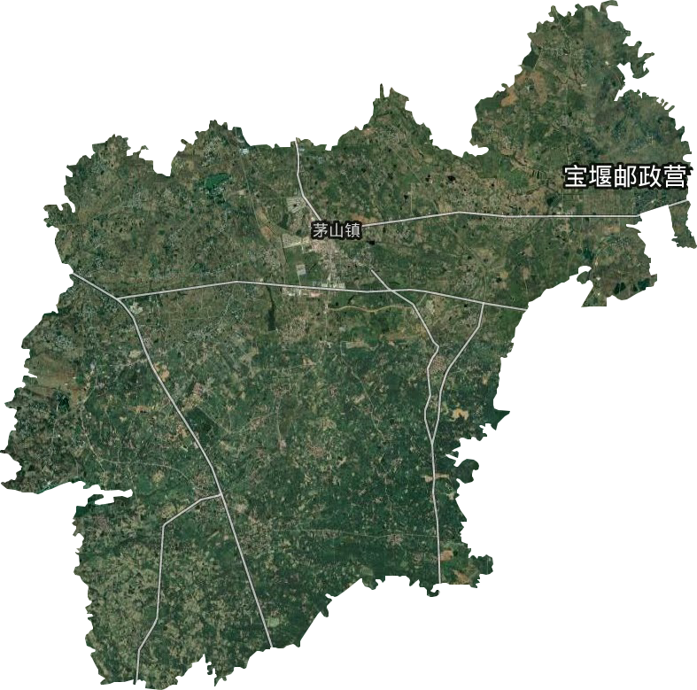 茅山镇卫星图