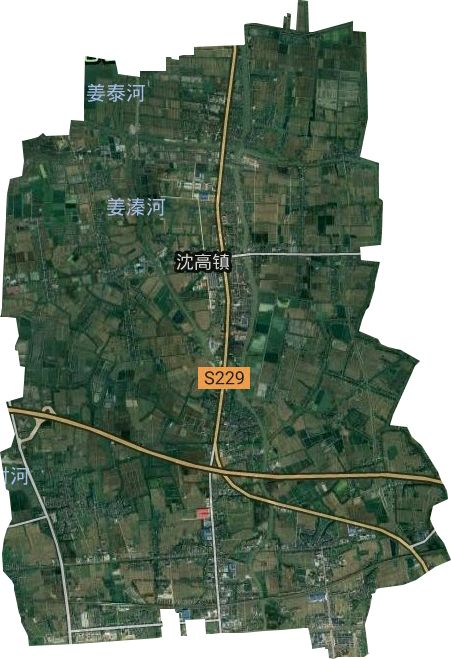 沈高镇高清卫星地图