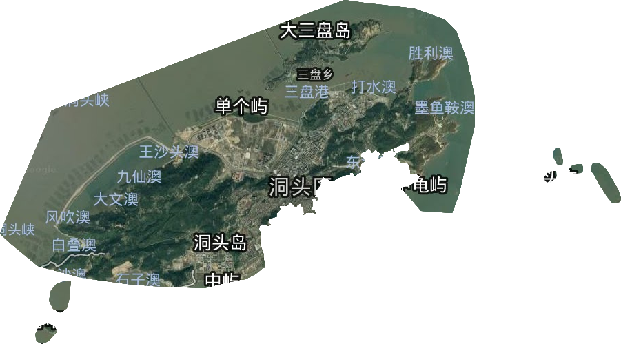 北岙街道卫星图