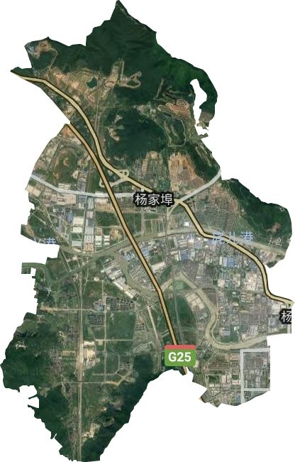 龙溪街道卫星图