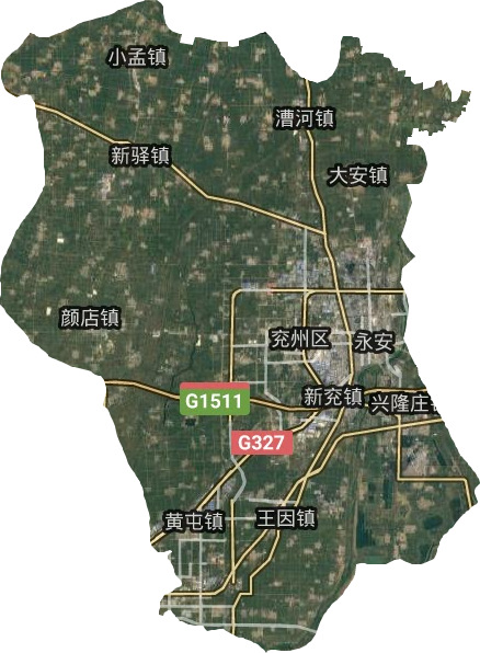 兖州区高清卫星地图