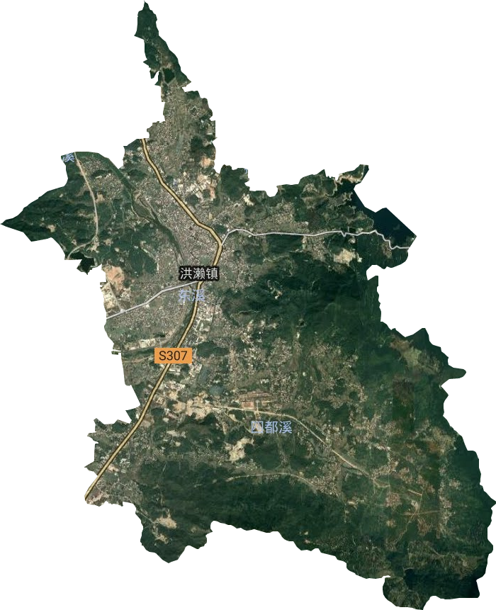 洪濑镇卫星图