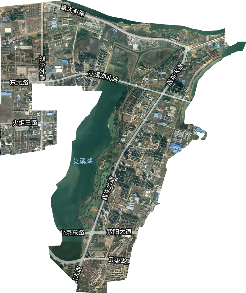 艾溪湖管理处（南昌高新开发区）卫星图