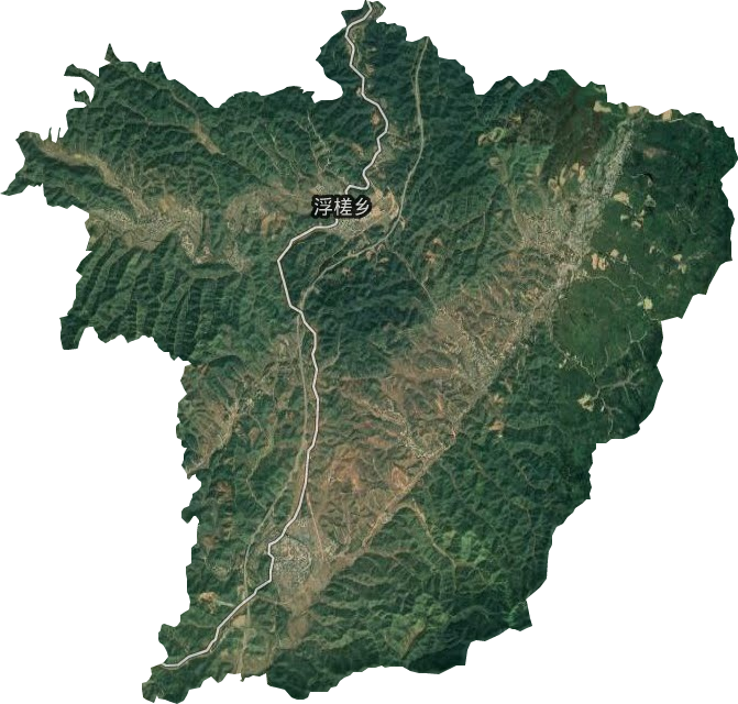 浮槎乡卫星图