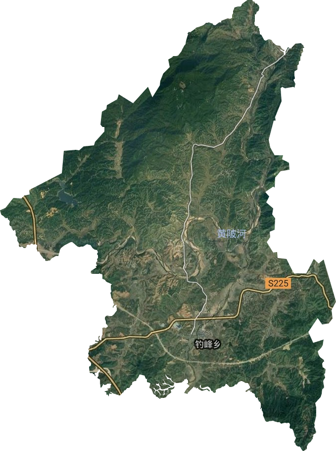 钓峰乡卫星图